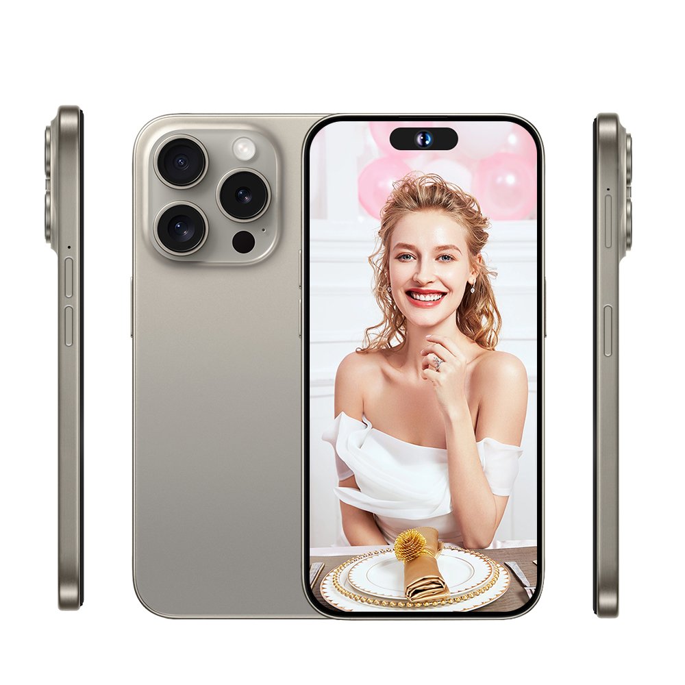New Hot Selling New Phone 15 Pro Max 6.8 Inch 16GB+1TB 48MP+108MP Big Screen Cellphone Smartphone 5G Mobile Cell Phone
